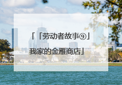 「劳动者故事⑨」我家的金雁商店