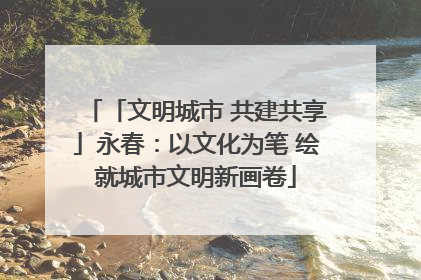 「文明城市 共建共享」永春：以文化为笔 绘就城市文明新画卷