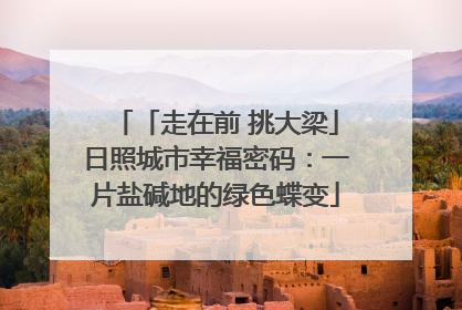 「走在前 挑大梁」日照城市幸福密码：一片盐碱地的绿色蝶变