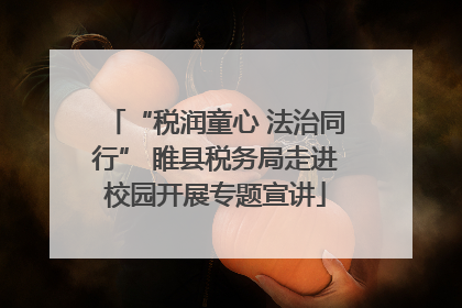 “税润童心 法治同行” 睢县税务局走进校园开展专题宣讲
