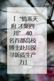 “情系天府 才聚四川” 40名首都高校博士赴川探寻新质生产力