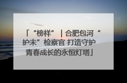 “榜样”｜合肥包河“护未”检察官 打造守护青春成长的永恒灯塔