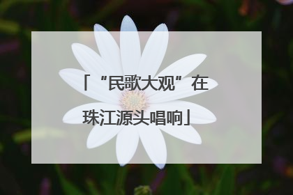 “民歌大观”在珠江源头唱响