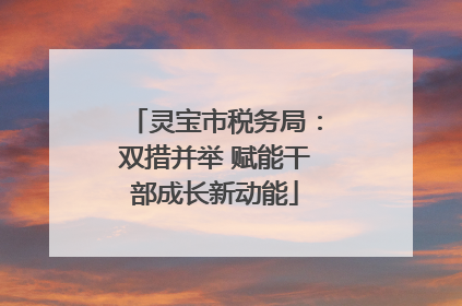 灵宝市税务局：双措并举 赋能干部成长新动能