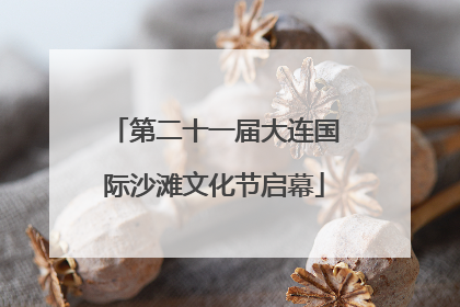 第二十一届大连国际沙滩文化节启幕