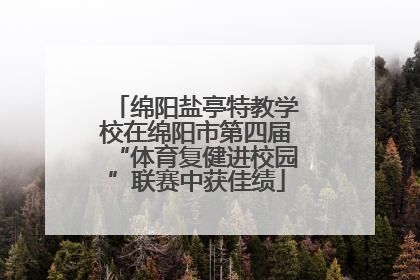 绵阳盐亭特教学校在绵阳市第四届“体育复健进校园”联赛中获佳绩