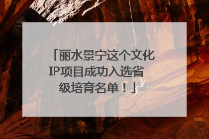 丽水景宁这个文化IP项目成功入选省级培育名单！