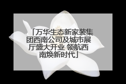 万华生态新家装集团西南公司及城市展厅盛大开业 领航西南焕新时代