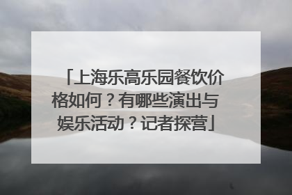 上海乐高乐园餐饮价格如何？有哪些演出与娱乐活动？记者探营