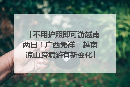 不用护照即可游越南两日！广西凭祥—越南谅山跨境游有新变化