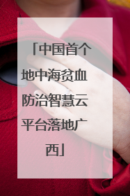 中国首个地中海贫血防治智慧云平台落地广西