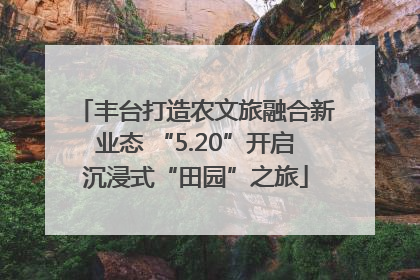 丰台打造农文旅融合新业态 “5.20”开启沉浸式“田园”之旅