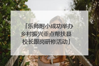 乐师附小成功举办乡村振兴重点帮扶县校长跟岗研修活动