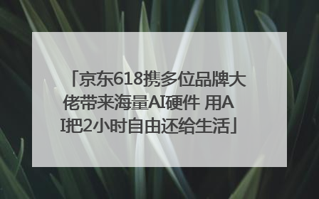 京东618携多位品牌大佬带来海量AI硬件 用AI把2小时自由还给生活