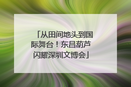 从田间地头到国际舞台！东昌葫芦闪耀深圳文博会
