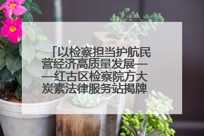 以检察担当护航民营经济高质量发展——红古区检察院方大炭素法律服务站揭牌彰显法治护航深度