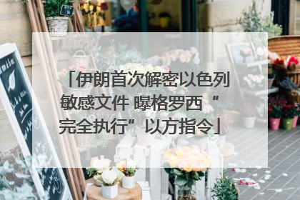 伊朗首次解密以色列敏感文件 曝格罗西“完全执行”以方指令