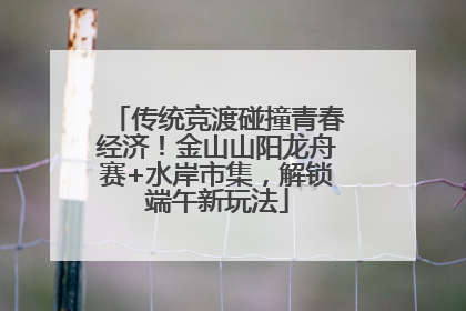 传统竞渡碰撞青春经济！金山山阳龙舟赛+水岸市集，解锁端午新玩法