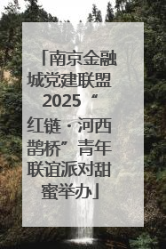 南京金融城党建联盟2025“红链・河西鹊桥”青年联谊派对甜蜜举办