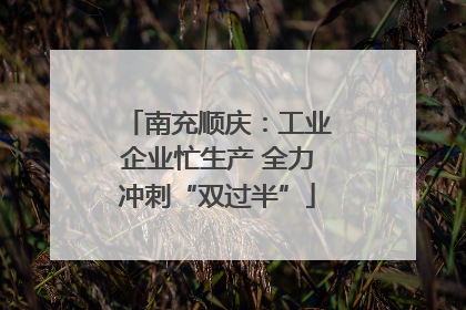 南充顺庆：工业企业忙生产 全力冲刺“双过半”