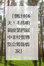 倒计时6天！毛伟明调度第四届中非经贸博览会筹备情况