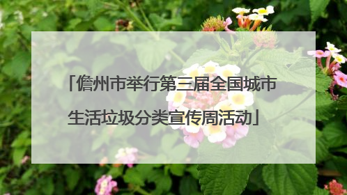 儋州市举行第三届全国城市生活垃圾分类宣传周活动