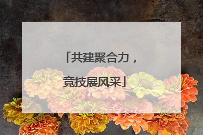 共建聚合力，竞技展风采