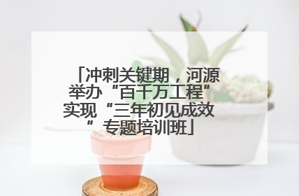 冲刺关键期，河源举办“百千万工程”实现“三年初见成效”专题培训班