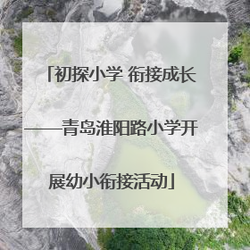 初探小学 衔接成长——青岛淮阳路小学开展幼小衔接活动