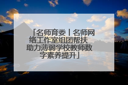 名师育娄丨名师网络工作室组团帮扶 助力薄弱学校教师数字素养提升