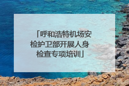 呼和浩特机场安检护卫部开展人身检查专项培训