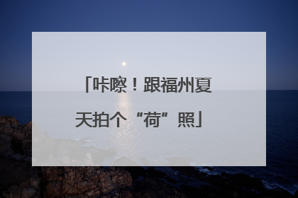 咔嚓！跟福州夏天拍个“荷”照