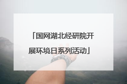 国网湖北经研院开展环境日系列活动