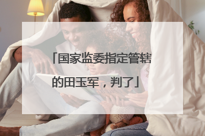 国家监委指定管辖的田玉军，判了