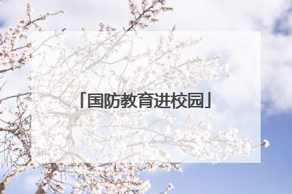国防教育进校园
