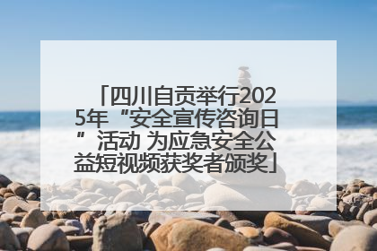 四川自贡举行2025年“安全宣传咨询日”活动 为应急安全公益短视频获奖者颁奖