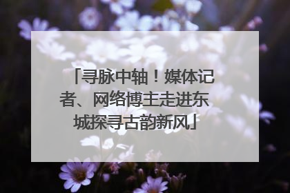 寻脉中轴！媒体记者、网络博主走进东城探寻古韵新风