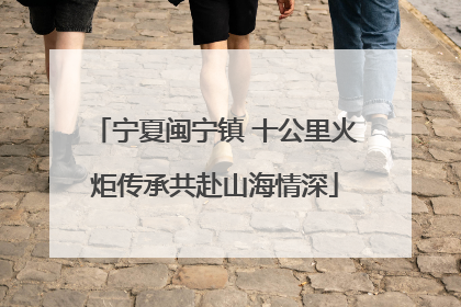 宁夏闽宁镇 十公里火炬传承共赴山海情深
