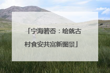 宁海箬岙：绘就古村食安共富新图景