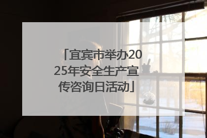 宜宾市举办2025年安全生产宣传咨询日活动