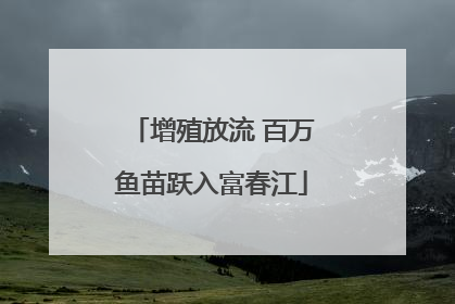 增殖放流 百万鱼苗跃入富春江