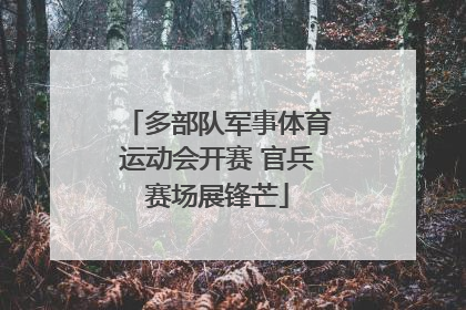 多部队军事体育运动会开赛 官兵赛场展锋芒
