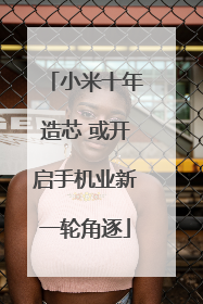 小米十年造芯 或开启手机业新一轮角逐