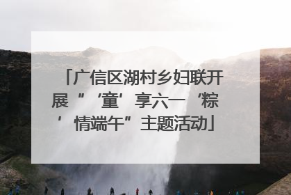 广信区湖村乡妇联开展“‘童’享六一‘粽’情端午”主题活动