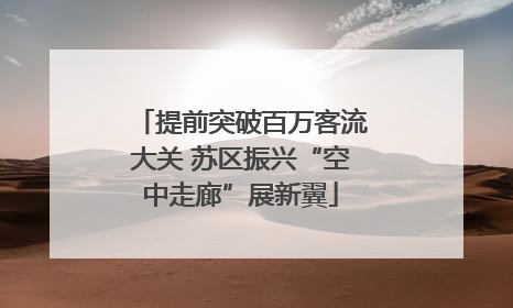 提前突破百万客流大关 苏区振兴“空中走廊”展新翼