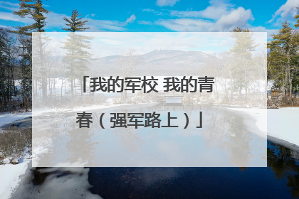 我的军校 我的青春（强军路上）