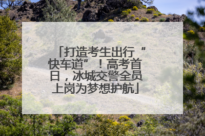 打造考生出行“快车道”！高考首日，冰城交警全员上岗为梦想护航