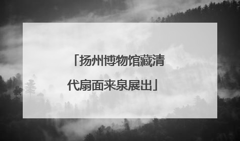 扬州博物馆藏清代扇面来泉展出