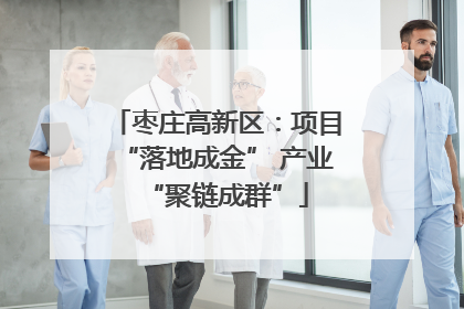 枣庄高新区：项目“落地成金” 产业“聚链成群”