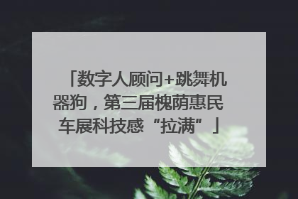 数字人顾问+跳舞机器狗，第三届槐荫惠民车展科技感“拉满”